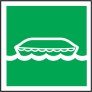 Lifeboat Icon Sign Sticker