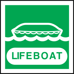 Lifeboat Sign Sticker