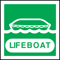 Lifeboat Sign Sticker