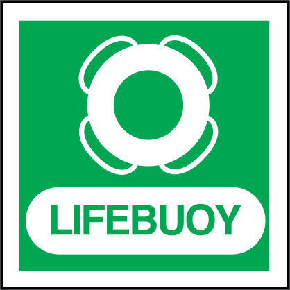 Lifebuoy Sign Sticker