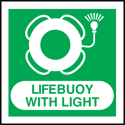 Lifebuoy With Light Sign Sticker
