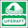 Liferaft Sign Sticker