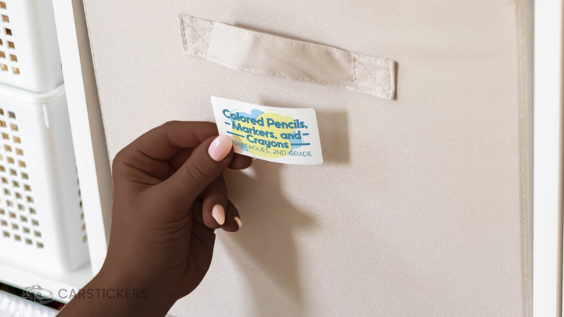 Light Adhesive Sticker Application