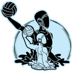 Light Blue Water Polo Sticker