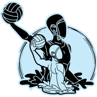 Light Blue Water Polo Sticker