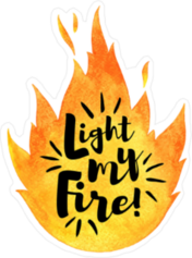 Light My Fire Sticker