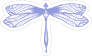 Light Purple Dragonfly Sticker