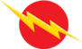 Lightening Bolt Crossing Red Circle Sticker