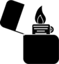 Lighter Icon Sticker