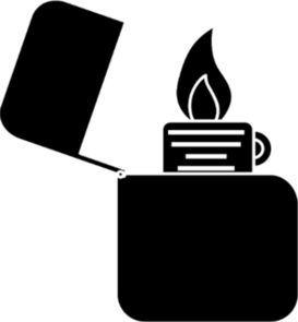 Lighter Icon Sticker