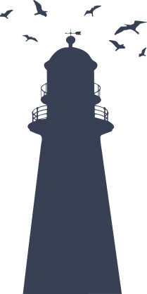 Lighthouse With Birds Sticker