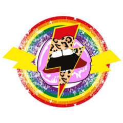 Lightning Bolt Collage Sticker