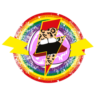 Lightning Bolt Collage Sticker