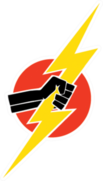 Lightning Bolt In A Fist Sticker