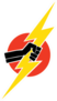 Lightning Bolt In A Fist Sticker