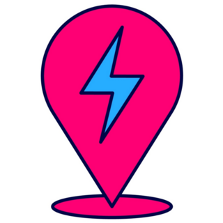 Lightning Bolt Location Sticker