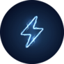 Lightning Bolt Set Neon Sticker