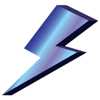 Lightning Bolt Shiny Sticker 