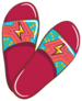 Lightning Bolt Slide Sandal Sticker