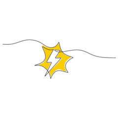 Lightning Electric Sticker