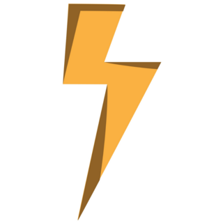 Lightning Flash Icon Sticker