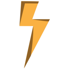 Lightning Flash Icon Sticker
