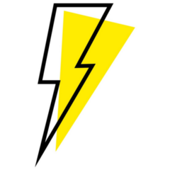 Lightning Icon Abstract Sticker