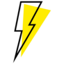 Lightning Icon Abstract Sticker