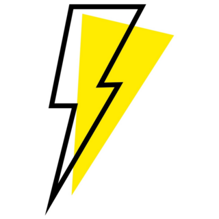 Lightning Icon Abstract Sticker