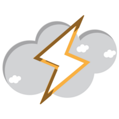 Lightning In The Clouds Sticker