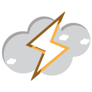 Lightning In The Clouds Sticker