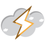 Lightning In The Clouds Sticker