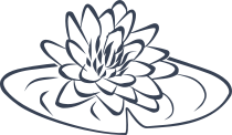 Lilly Pad Flower Sticker