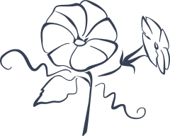 Lily Flowers With Squiqles Sticker