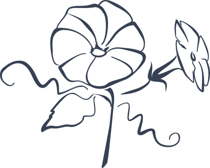 Lily Flowers With Squiqles Sticker