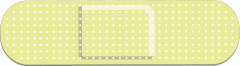 Lime Green Band Aid Bandage Sticker