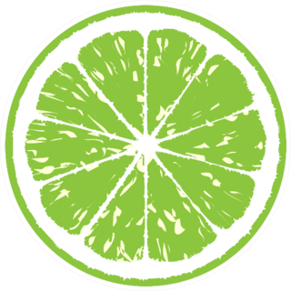 Lime Illustration Sticker