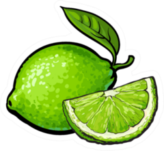 Limes Illustration Sticker