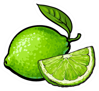 Limes Illustration Sticker