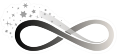 Limitless Infinity Symbol With Stars Sticker