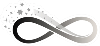 Limitless Infinity Symbol With Stars Sticker