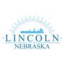 Lincoln Nebraska Blue Lettering Sticker