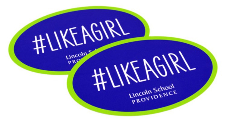 Lincoln School Custom Oval Stickers