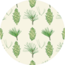 Line Art Nice Coniferous Patterns Sticker