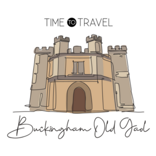 Line Drawing Buckingham Old Gaol England UK Sticker