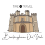 Line Drawing Buckingham Old Gaol England UK Sticker