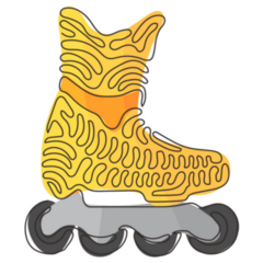 Line Drawing Roller Sticker