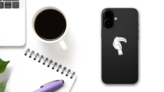 Line Drawing Toucan Bird Sticker on a Phone (New) example