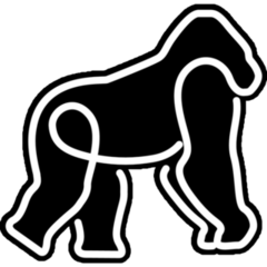 Line Gorilla Sticker