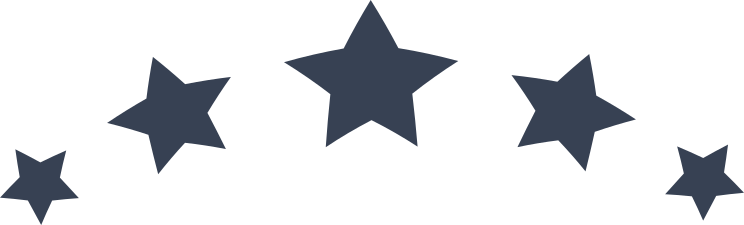 Line of Stars Sticker